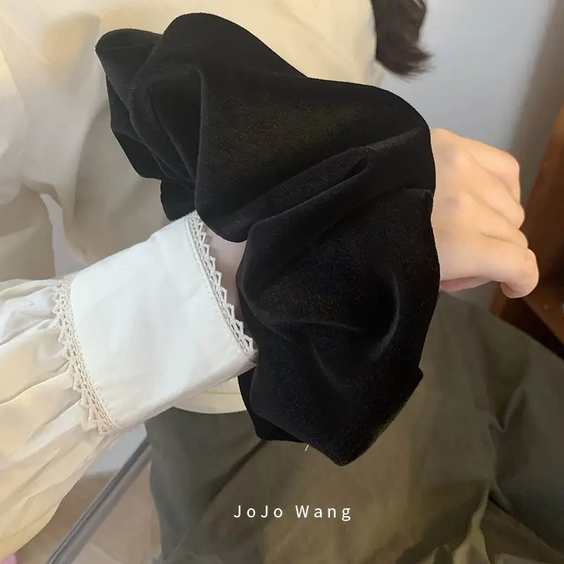 Black Velvet Large Hair Band for Women