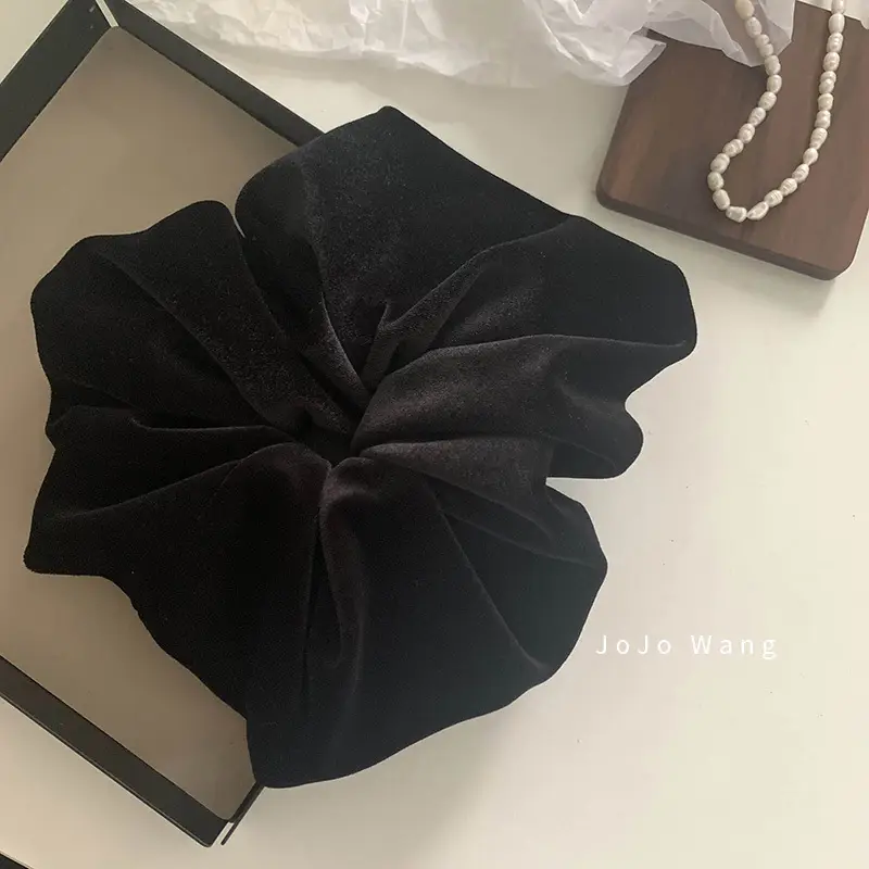 Black Velvet Large Hair Band for Women — feature 5