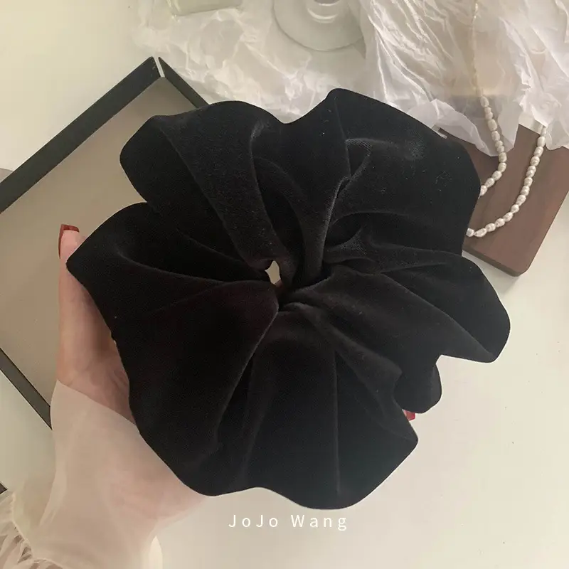 Black Velvet Large Hair Band for Women — feature 8