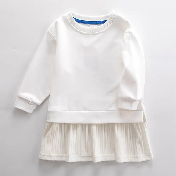 Girls Pink Puffer Sweatshirt Skirt Set — feature 2