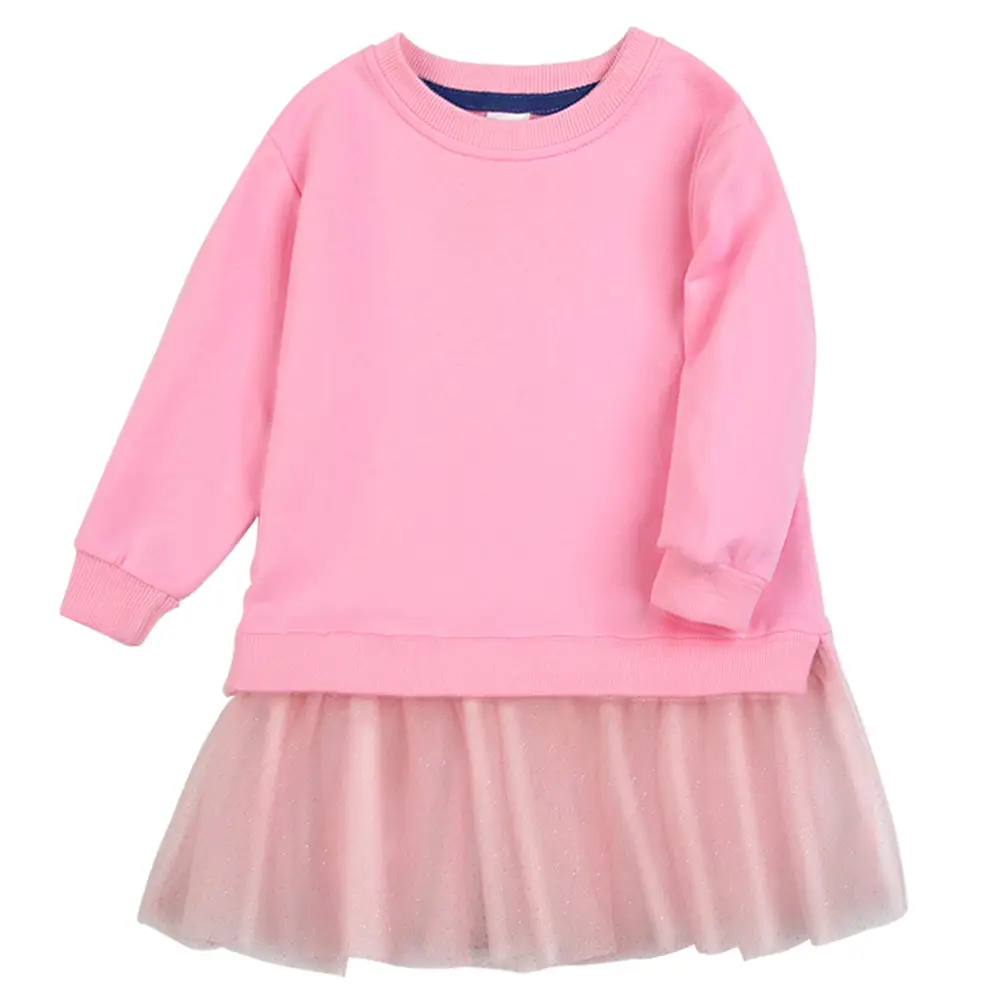Girls Pink Puffer Sweatshirt Skirt Set - Image 7