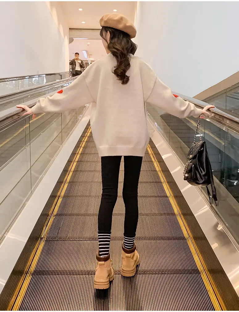 Girls' Winter Rabbit Cartoon Sweater Base Shirt — feature 19