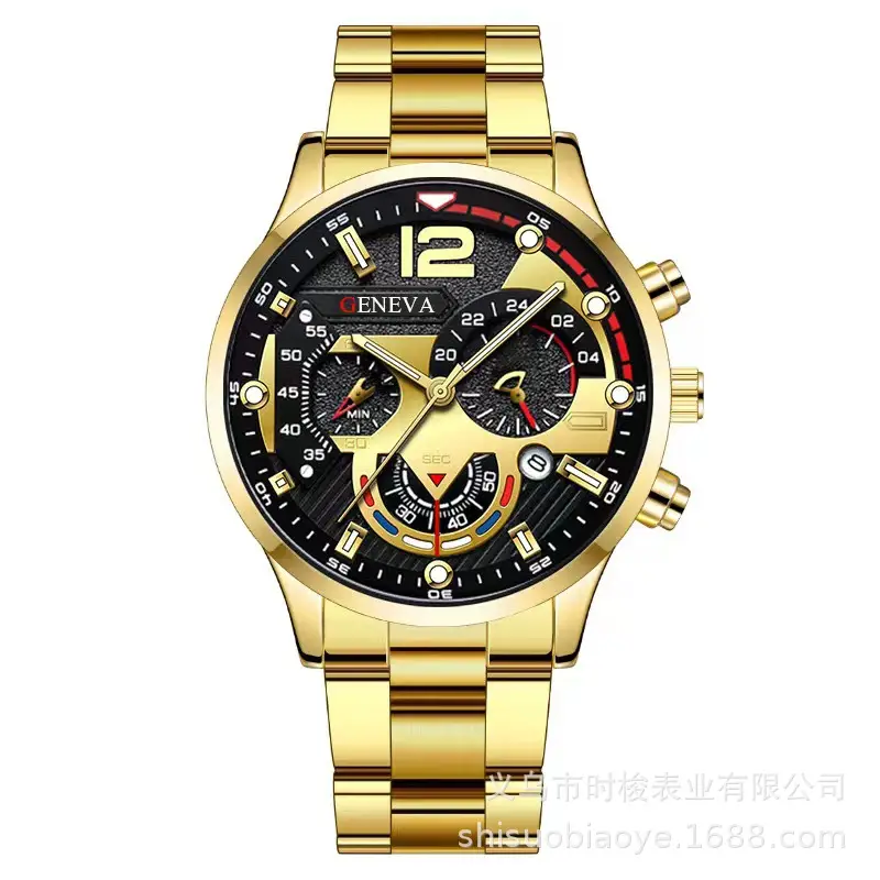 men's steel belt calendar quartz watch sports luminous pointer quartz watch men's watch - Image 8