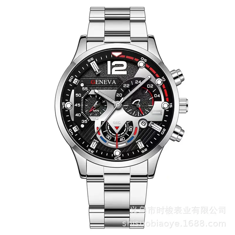 men's steel belt calendar quartz watch sports luminous pointer quartz watch men's watch - Image 10