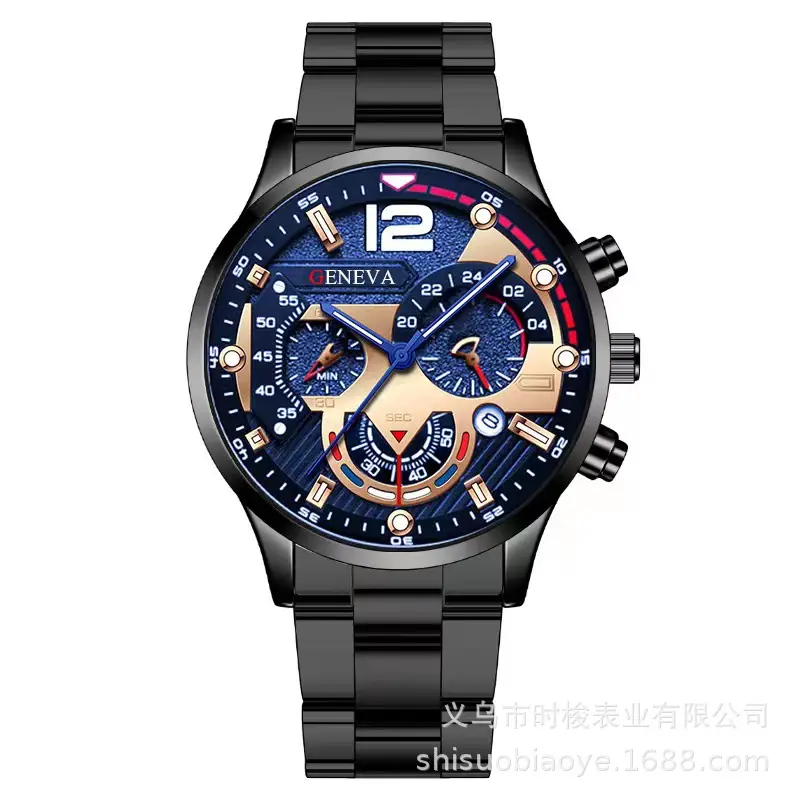 men's steel belt calendar quartz watch sports luminous pointer quartz watch men's watch - Image 11