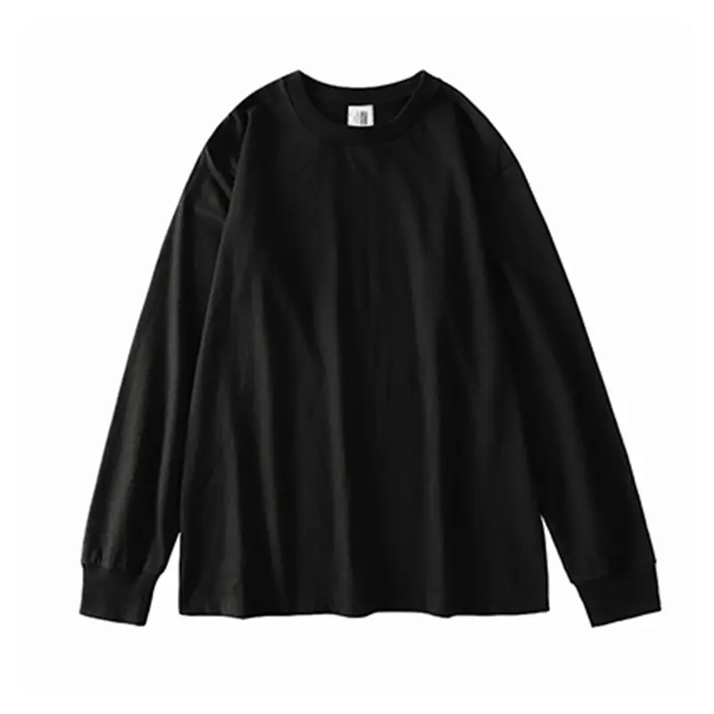 Men's Pure Cotton Round Neck Long Sleeve T-Shirt Large Edition - Image 2