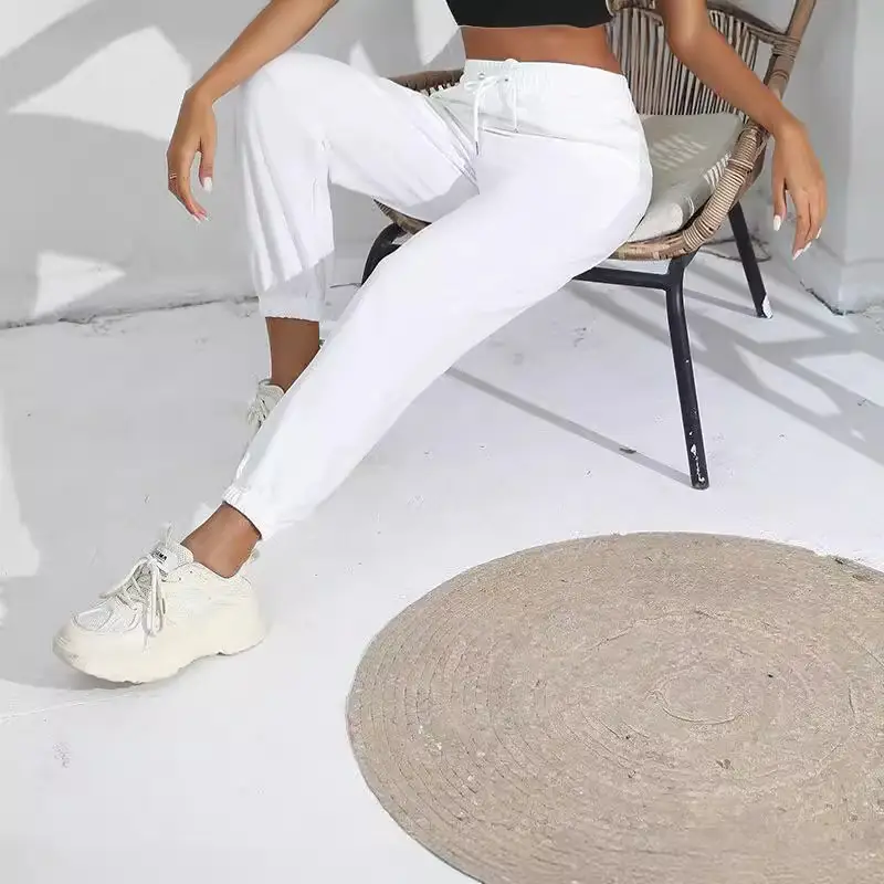 Black Fleece Lined Jogging Pants for Women