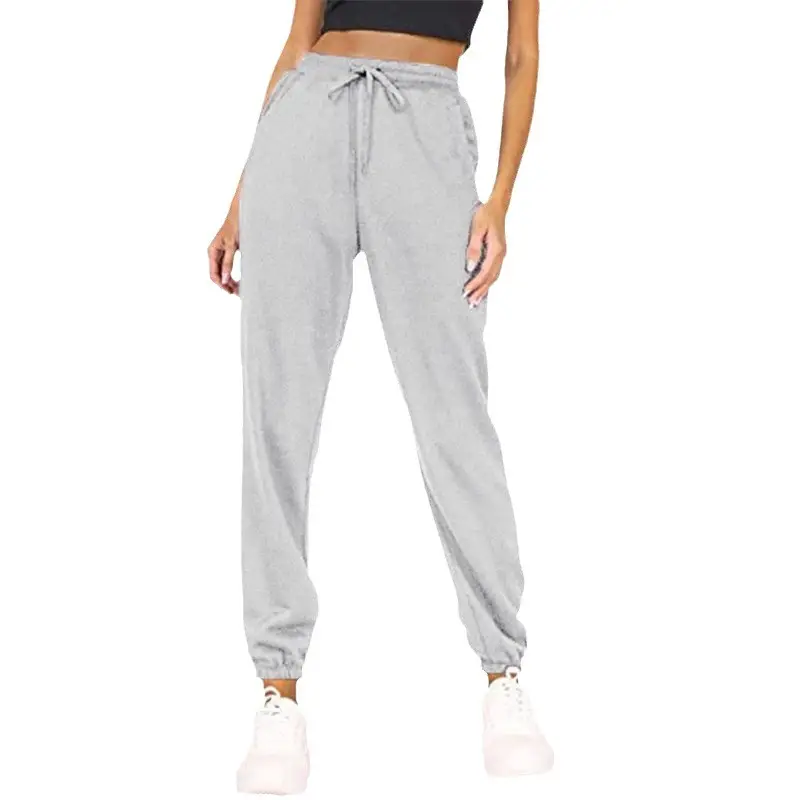 Black Fleece Lined Jogging Pants for Women