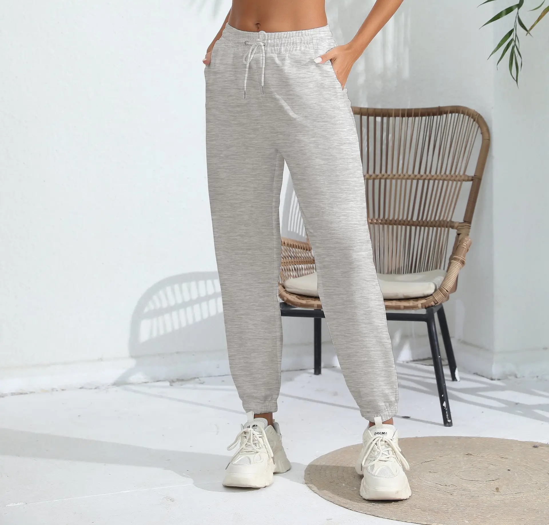 Black Fleece Lined Jogging Pants for Women — feature 12