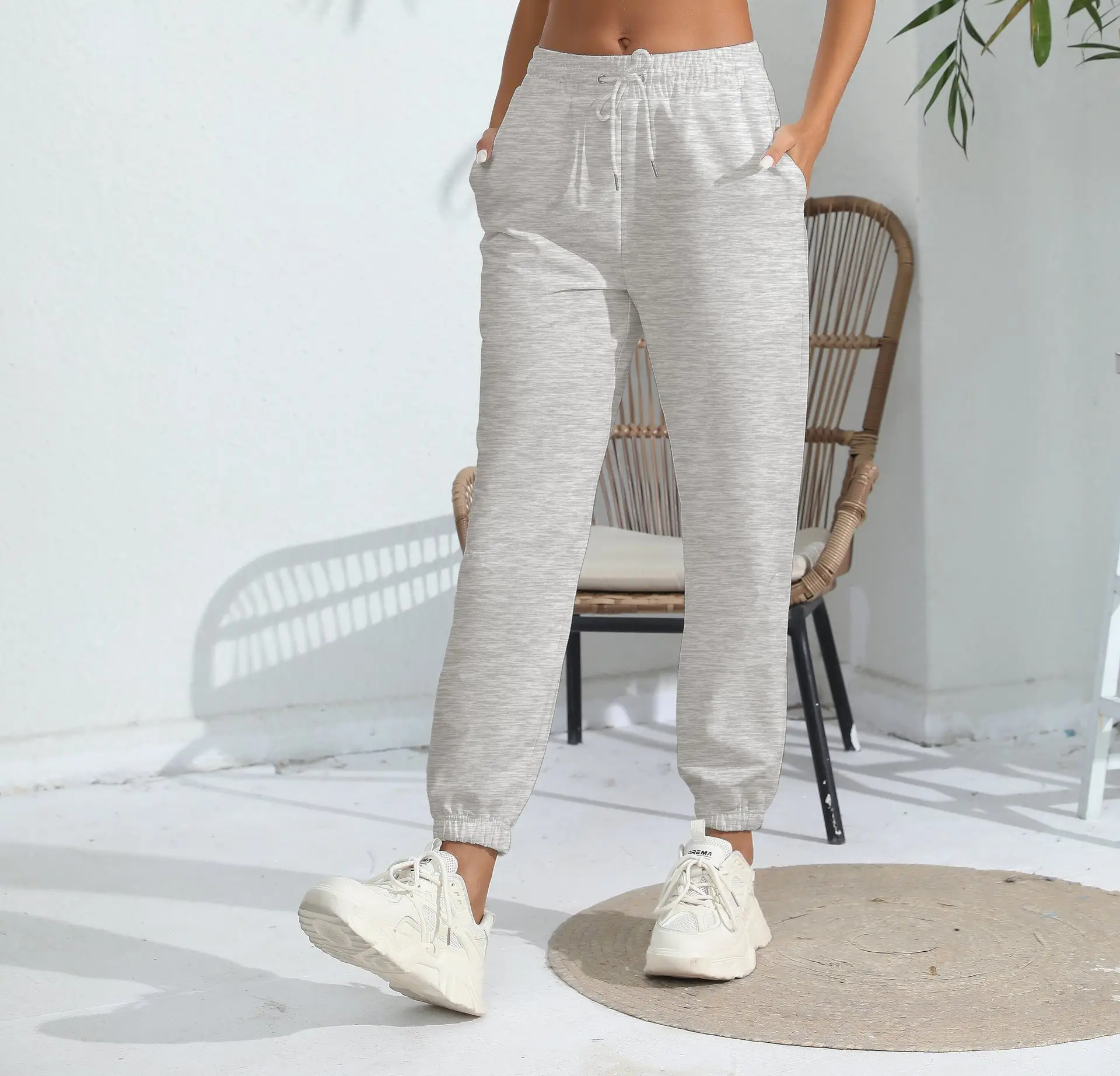 Black Fleece Lined Jogging Pants for Women — feature 13