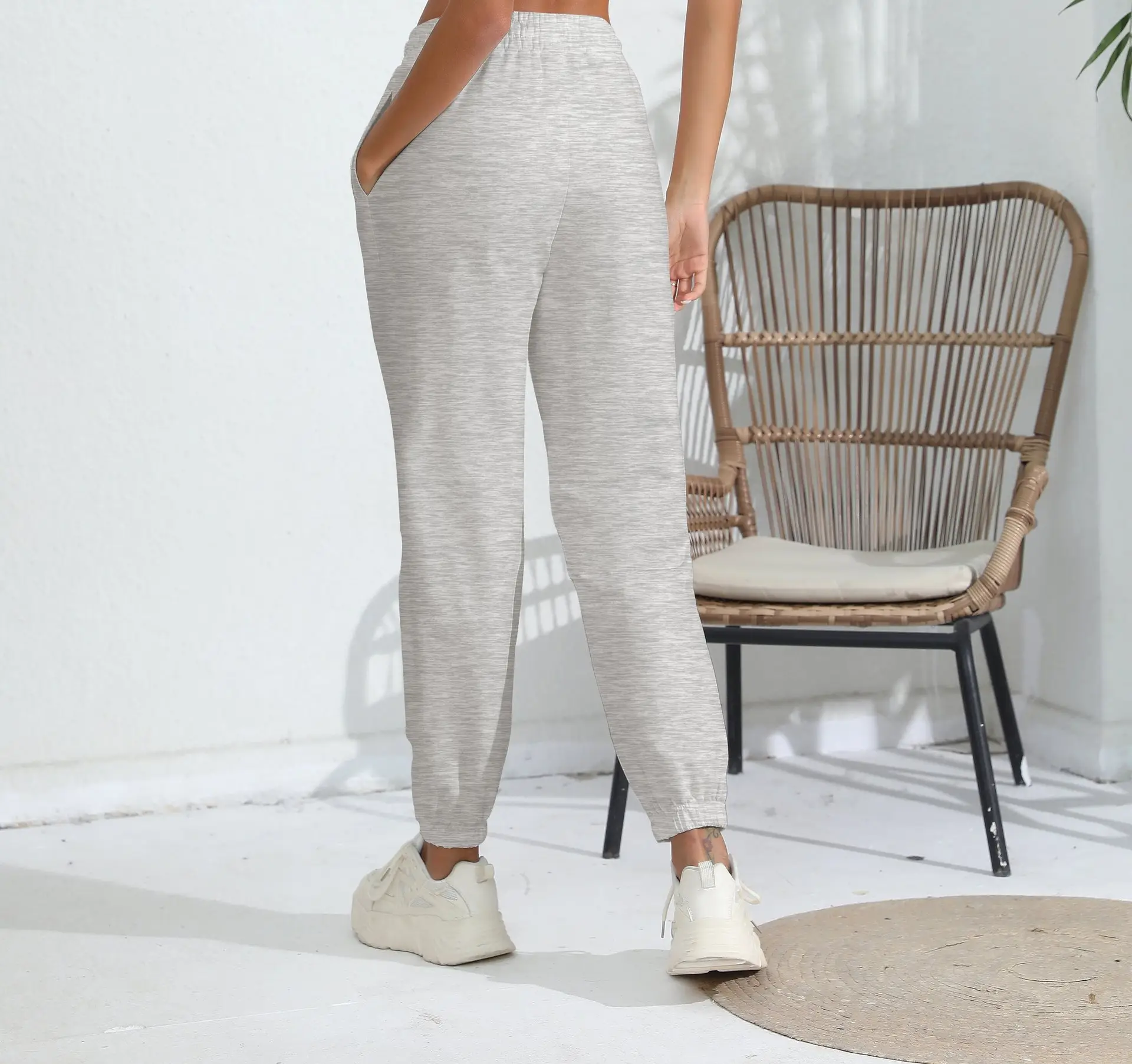 Black Fleece Lined Jogging Pants for Women — feature 15