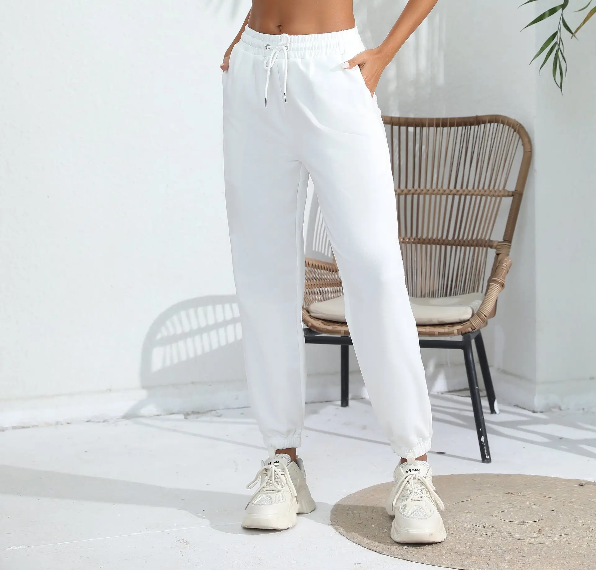 Black Fleece Lined Jogging Pants for Women — feature 18
