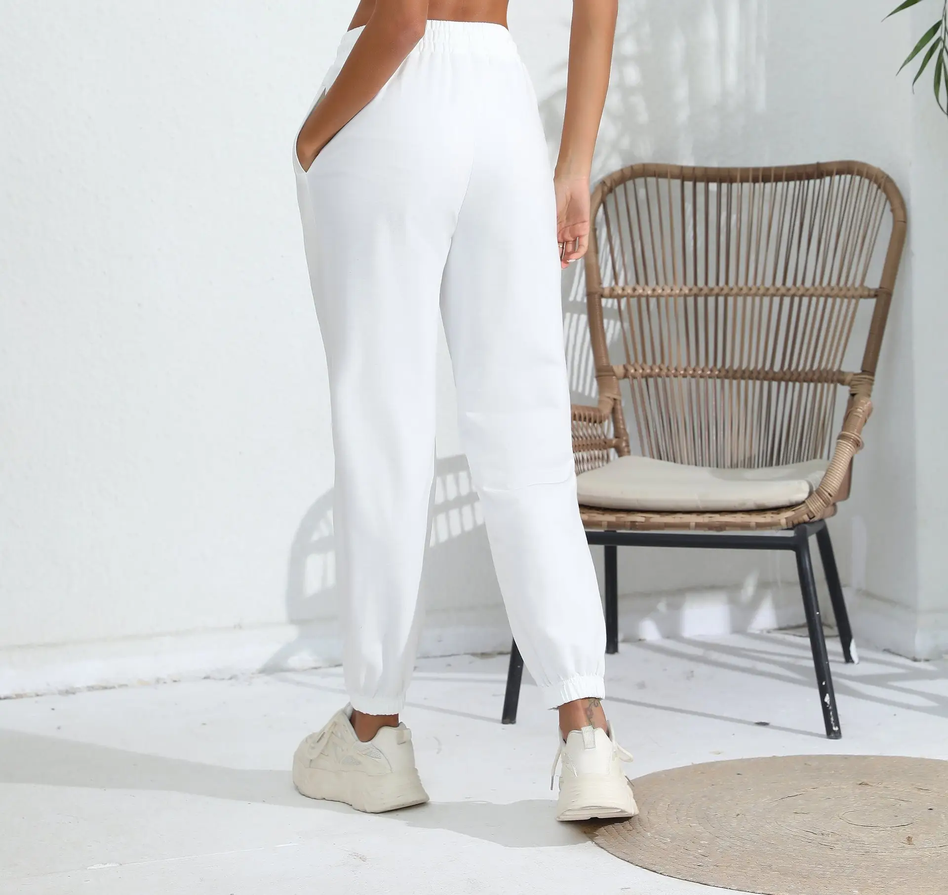 Black Fleece Lined Jogging Pants for Women — feature 19