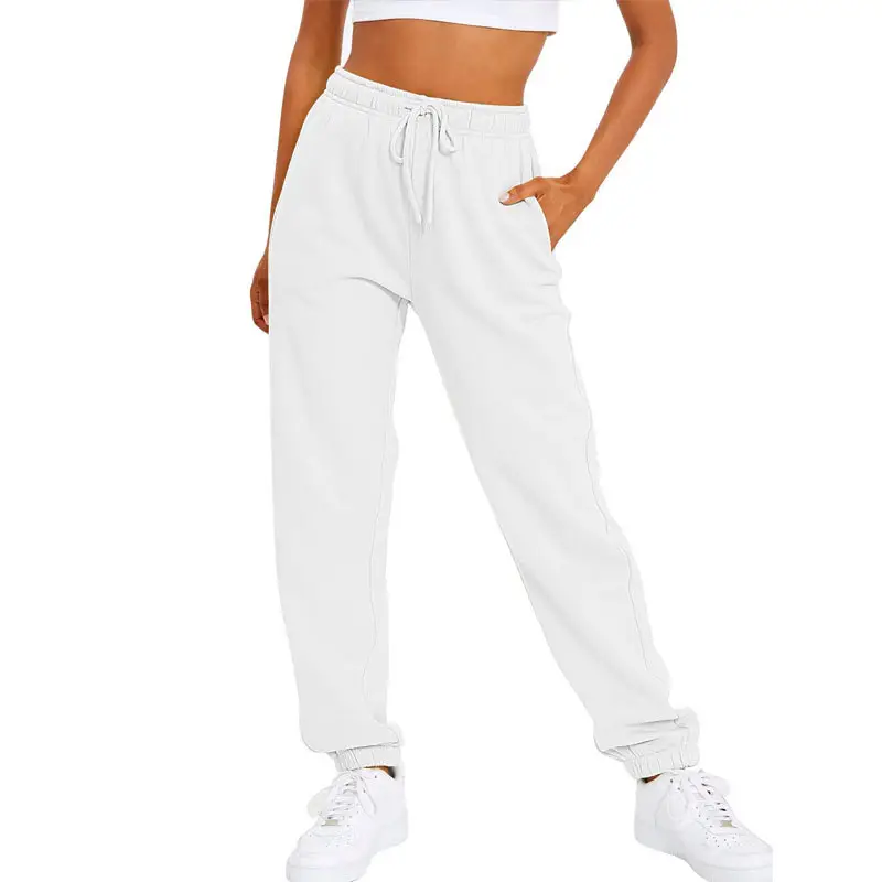 Black Fleece Lined Jogging Pants for Women