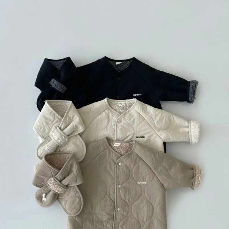 Korean Style Baby Fleece Lined Winter Climbing Suit Set — feature 10