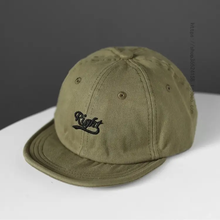 Yellow Cotton Baseball Cap with Crown Embroidery - Image 8