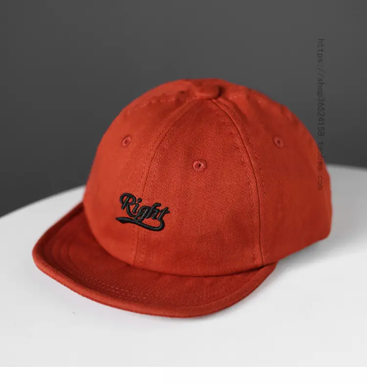 Yellow Cotton Baseball Cap with Crown Embroidery — feature 4