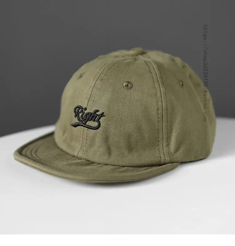 Yellow Cotton Baseball Cap with Crown Embroidery — feature 7