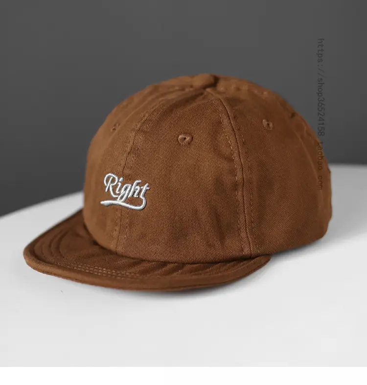 Yellow Cotton Baseball Cap with Crown Embroidery — feature 8