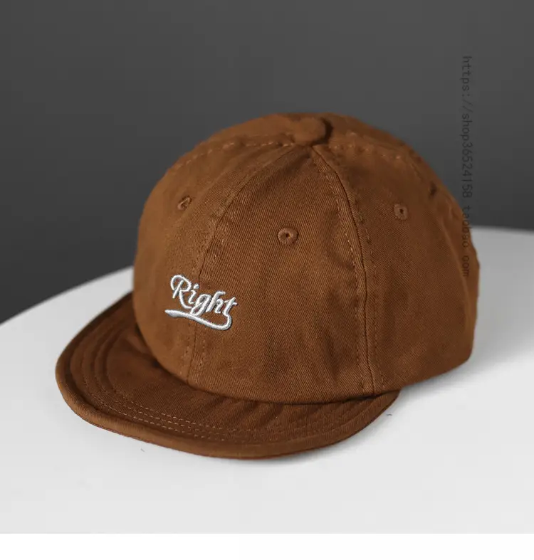 Yellow Cotton Baseball Cap with Crown Embroidery - Image 4