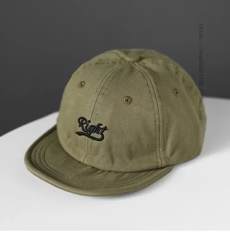 Yellow Cotton Baseball Cap with Crown Embroidery - Image 5