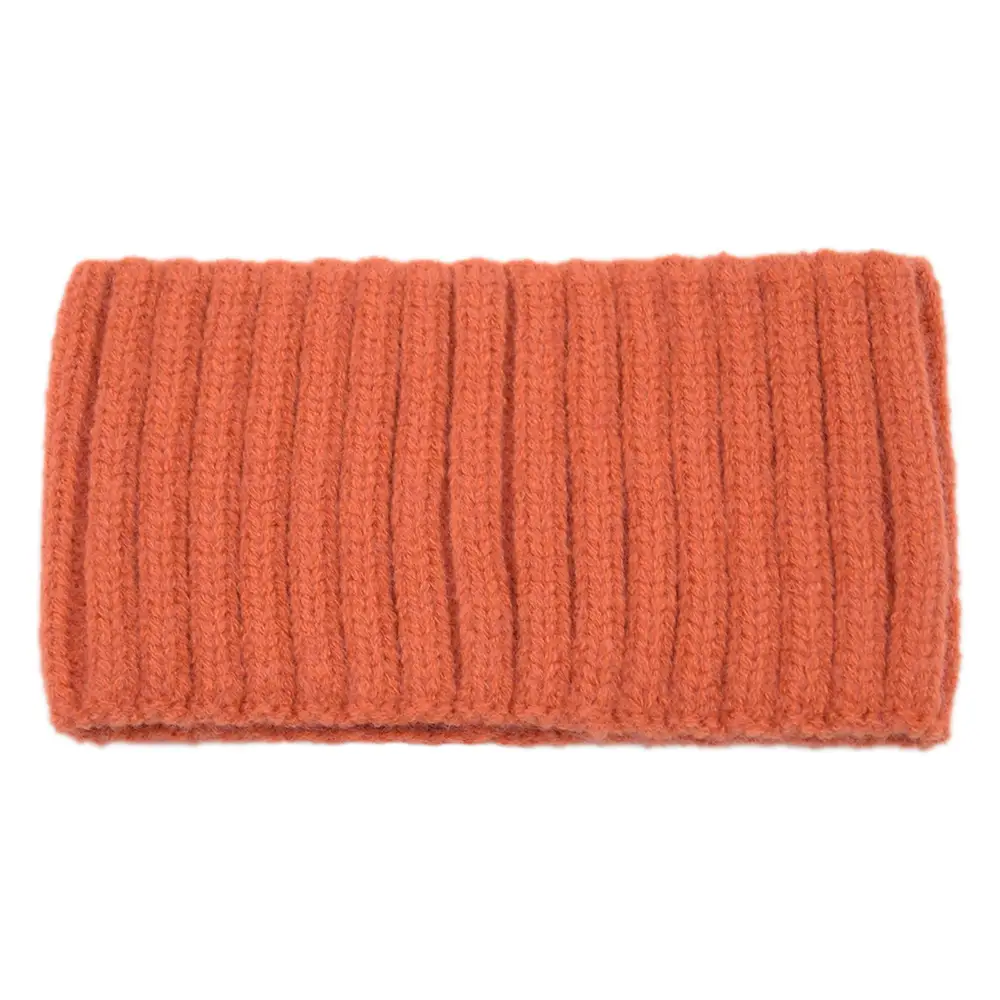 Purple Knitted Wool Hair Band with Vertical Texture - Image 14