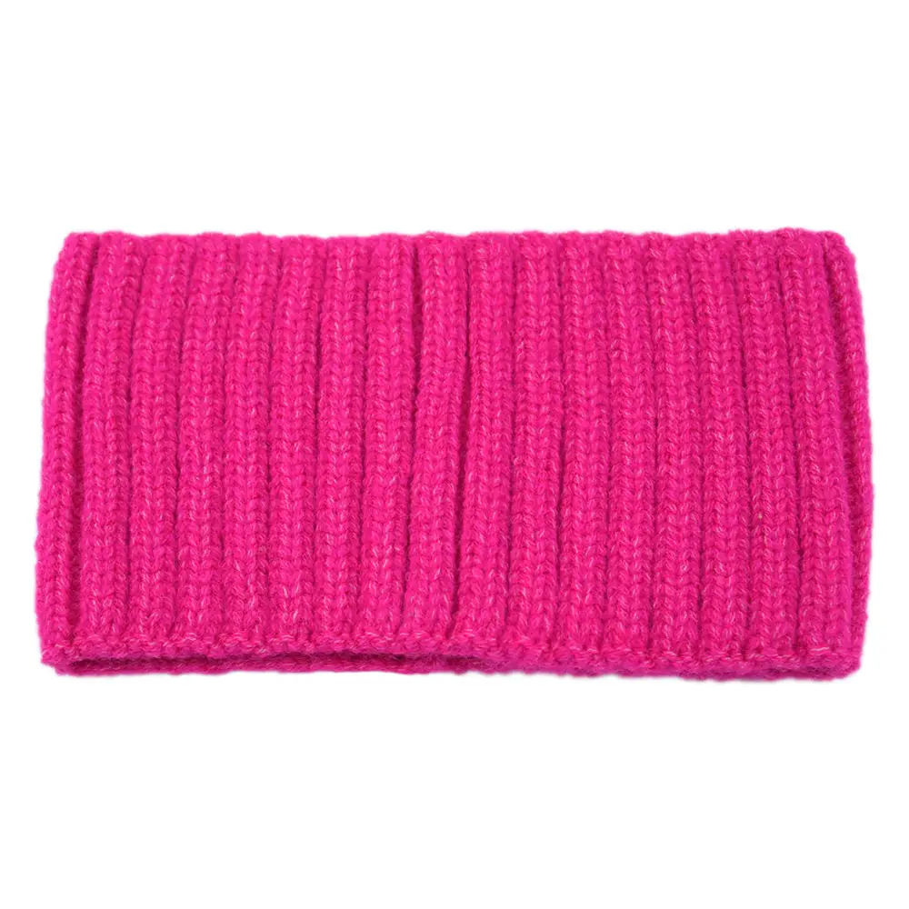 Purple Knitted Wool Hair Band with Vertical Texture - Image 17