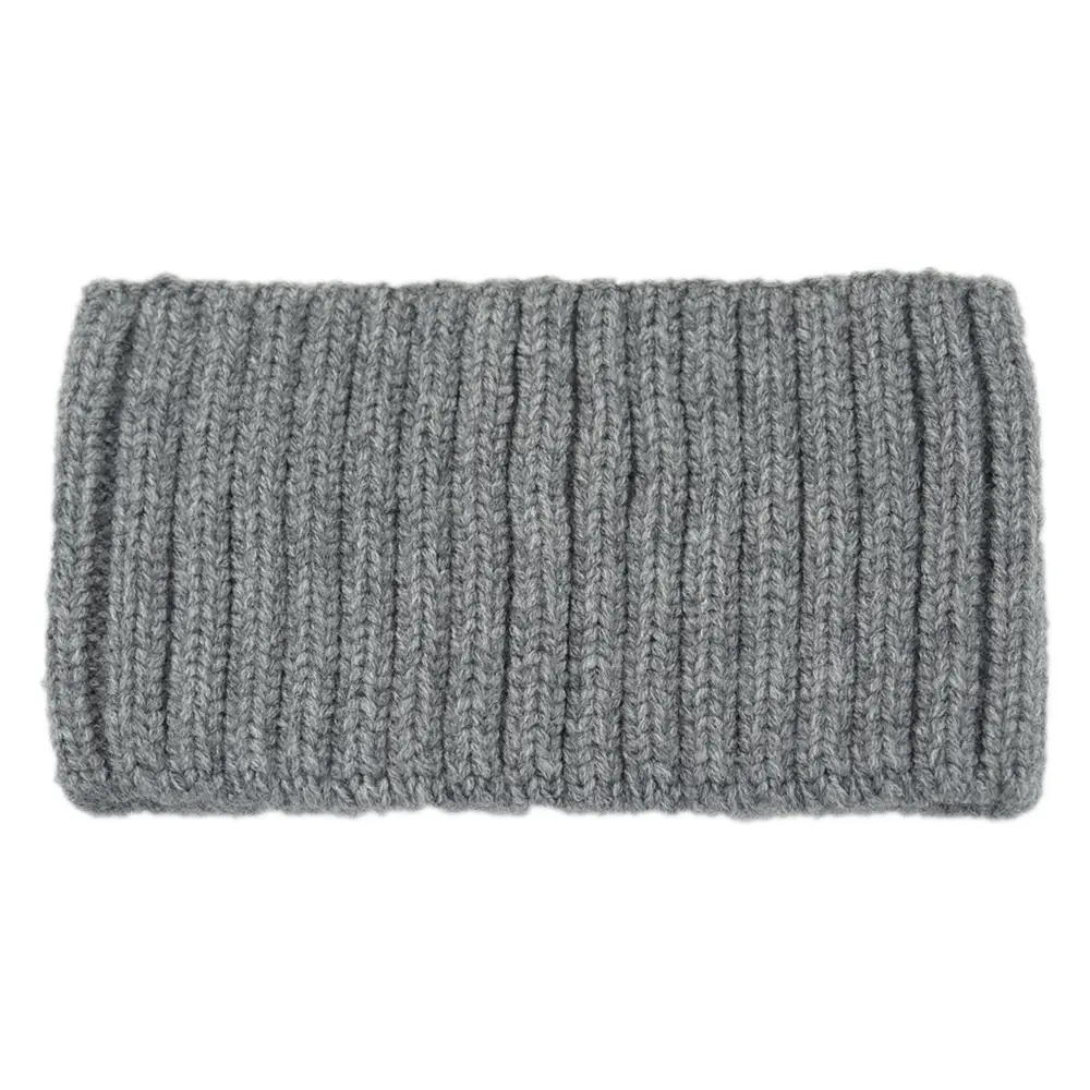 Purple Knitted Wool Hair Band with Vertical Texture - Image 4