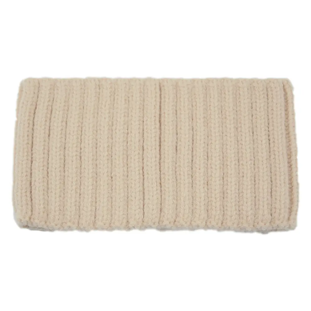 Purple Knitted Wool Hair Band with Vertical Texture - Image 5