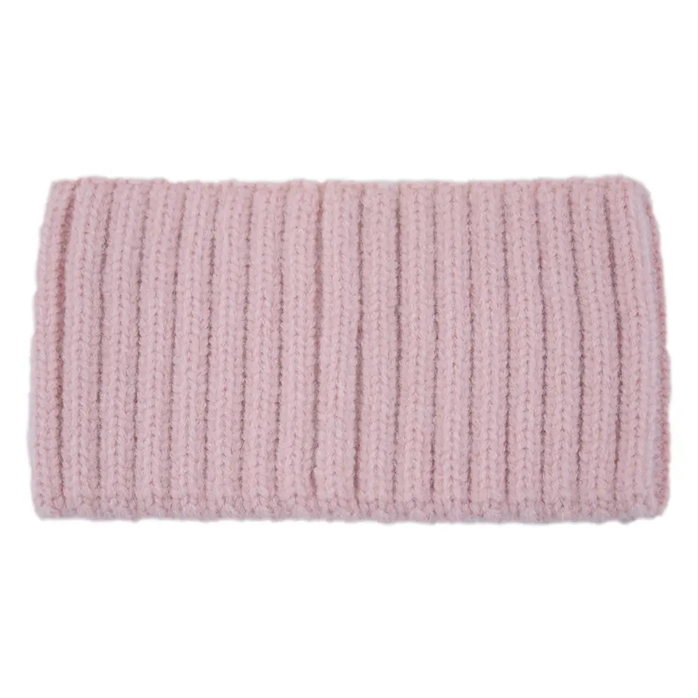 Purple Knitted Wool Hair Band with Vertical Texture - Image 6