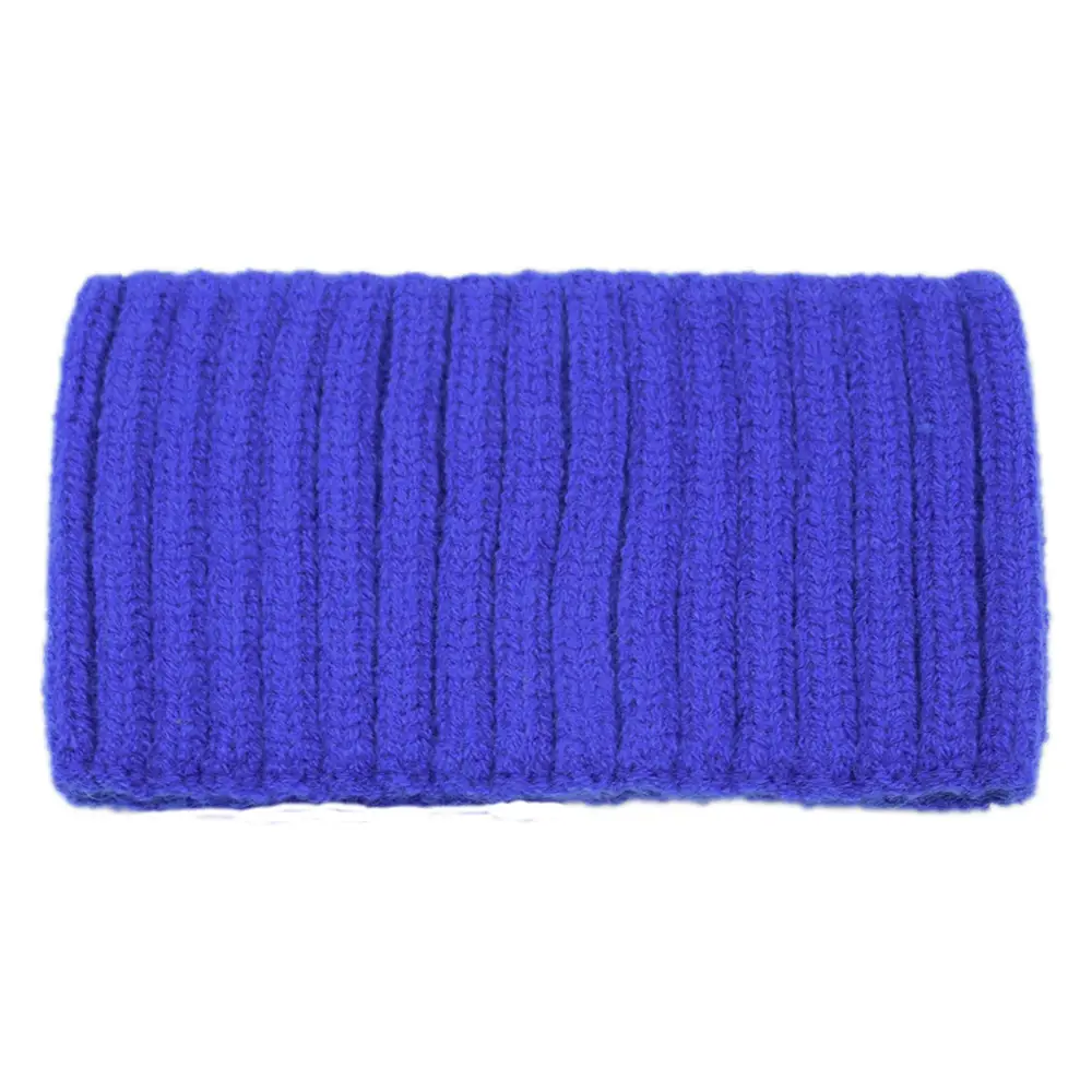 Purple Knitted Wool Hair Band with Vertical Texture - Image 8