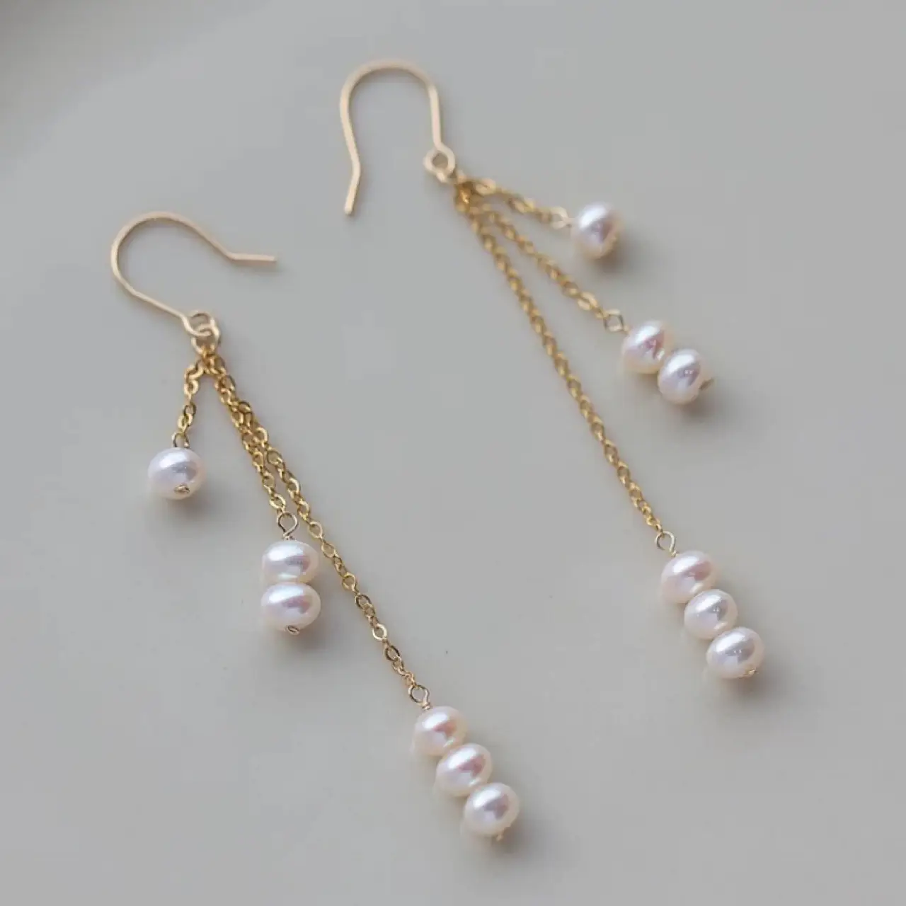 Pearl Earrings for Women Gold Plated Commute Earrings - Image 4