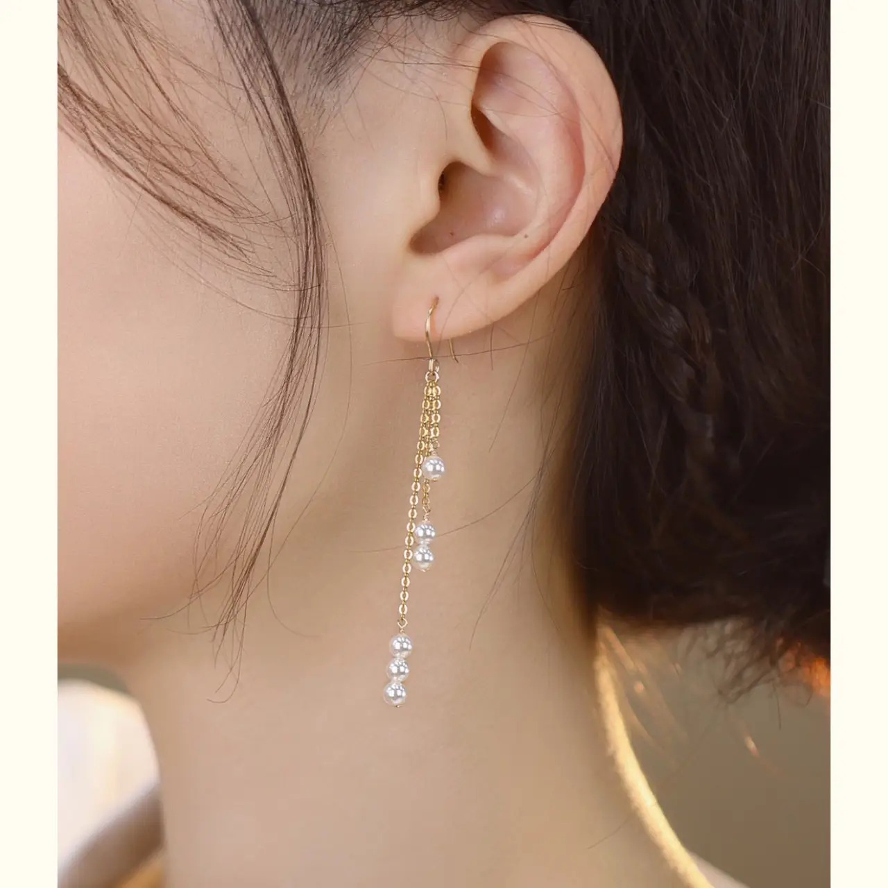 Pearl Earrings for Women Gold Plated Commute Earrings — feature 9