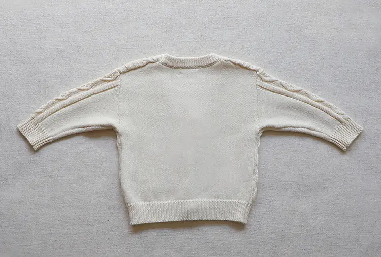 2026 Spring Baby Cable Knit Cardigan Coat Beige — feature 36