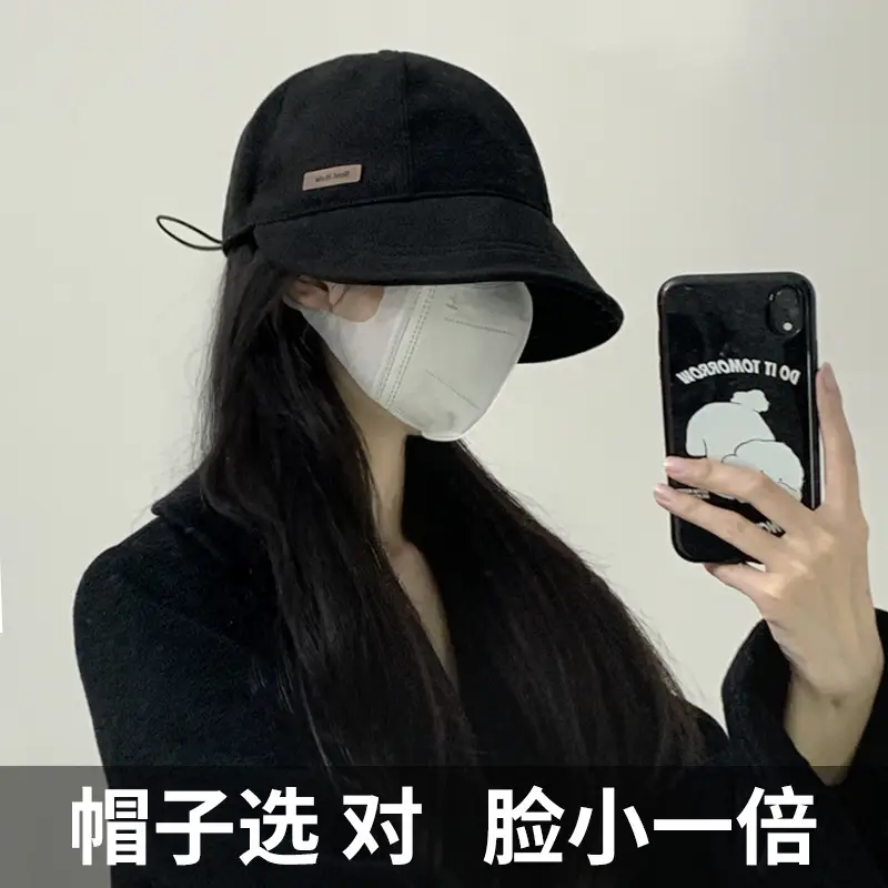 Women's White Fisherman Hat Winter Warm Cap 2022