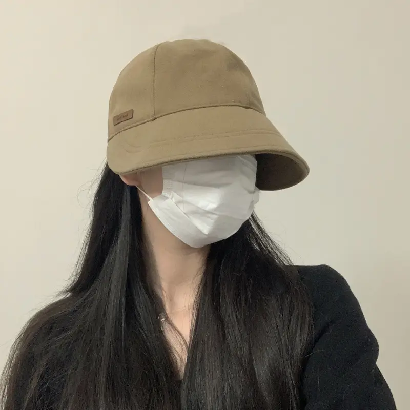 Women's White Fisherman Hat Winter Warm Cap 2022 - Image 4