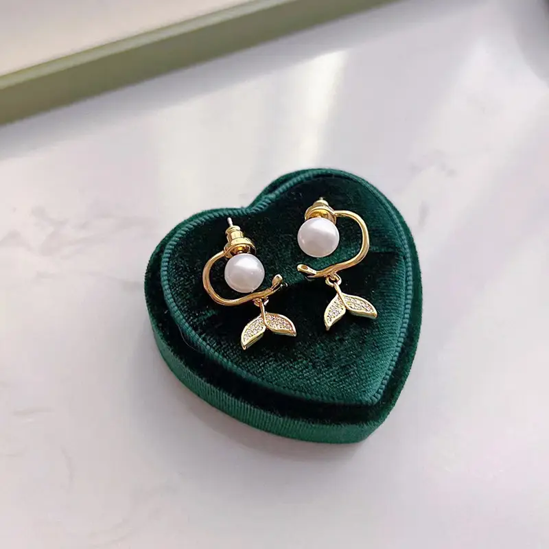 2025 Freshwater Pearl Earrings S925 Silver Needle K-Style - Image 2