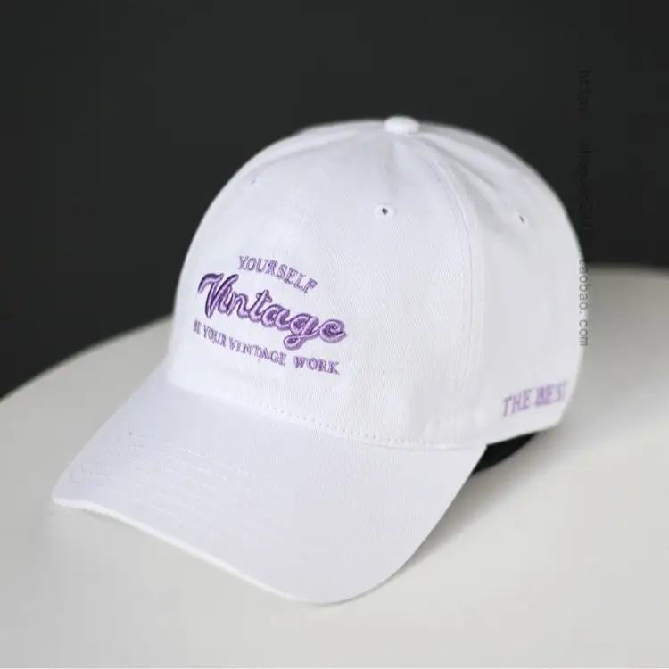 Purple Vintage Cap for Men Sunshade Wear