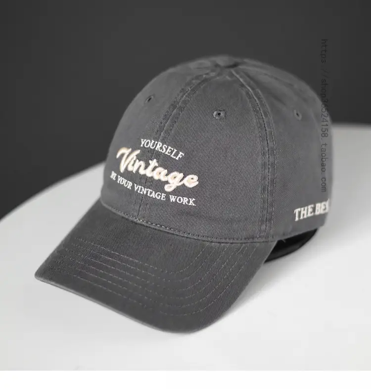 Purple Vintage Cap for Men Sunshade Wear — feature 1
