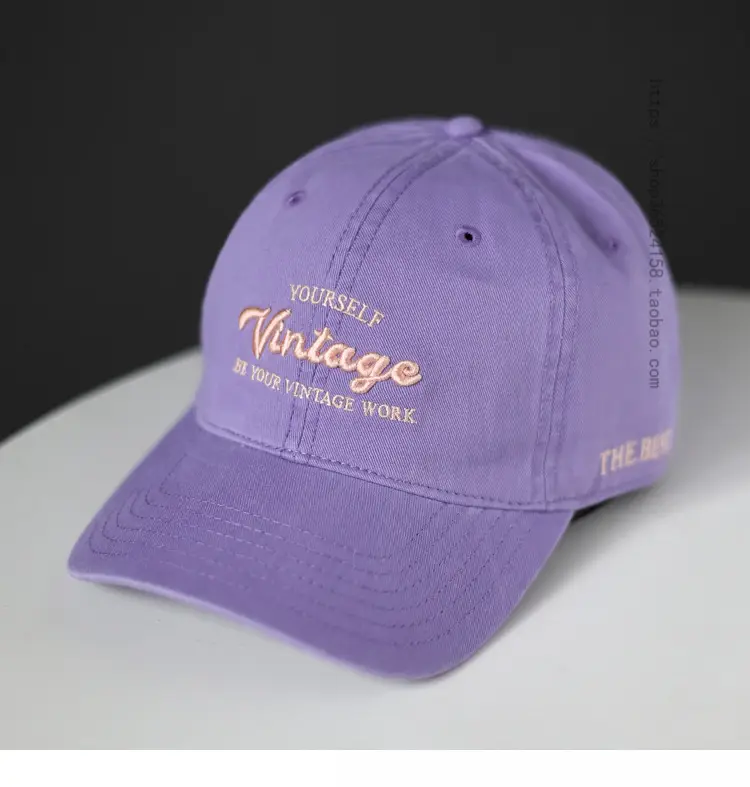 Purple Vintage Cap for Men Sunshade Wear — feature 7
