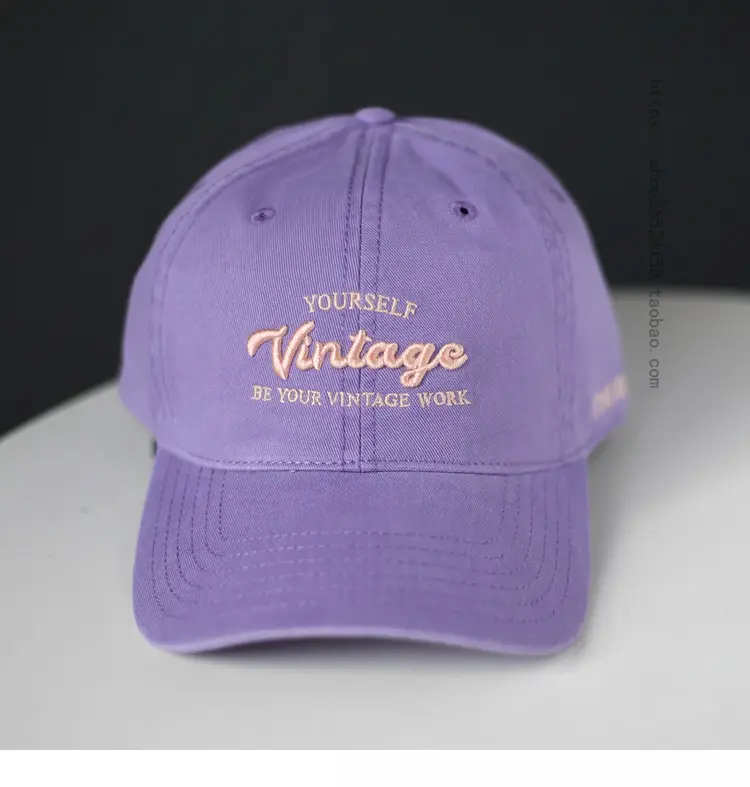Purple Vintage Cap for Men Sunshade Wear — feature 9