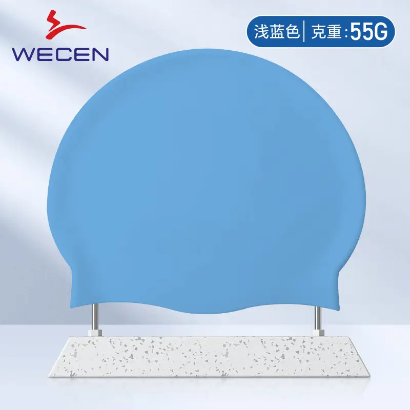 Swimming Cap Adult Silicone Waterproof Swimming Cap Boys and Girls Universal Silicone Swimming Cap Enlarged Without Strangling the Head Factory Direct Sale