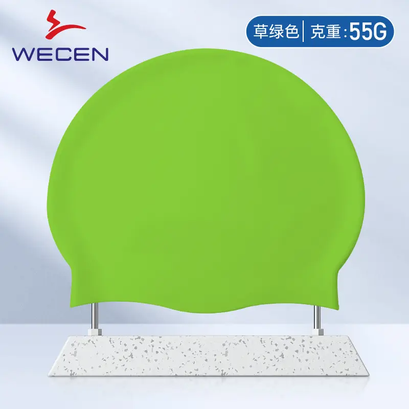 Swimming Cap Adult Silicone Waterproof Swimming Cap Boys and Girls Universal Silicone Swimming Cap Enlarged Without Strangling the Head Factory Direct Sale