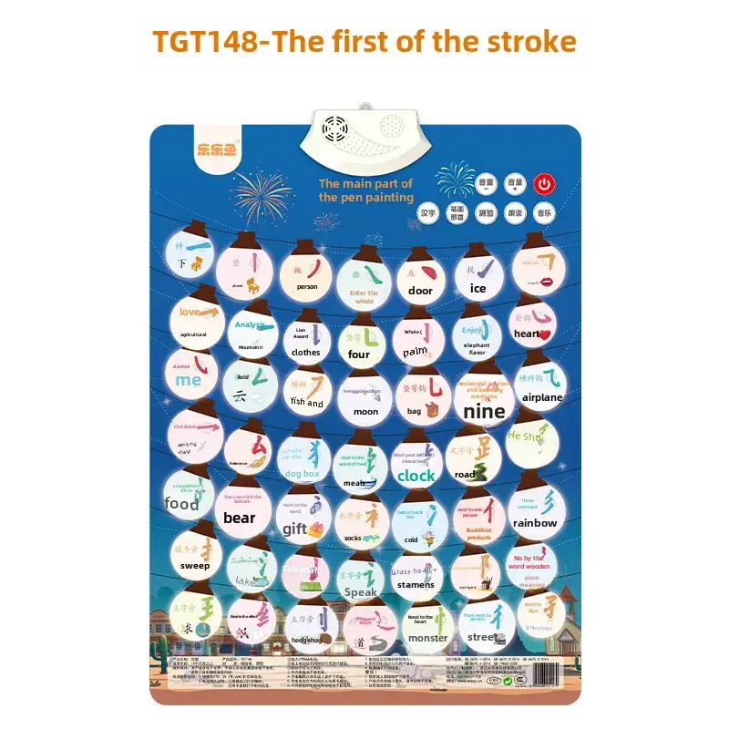 Lele Fish Scene Sound Wall Chart 2-8Yrs Educational Wall Chart