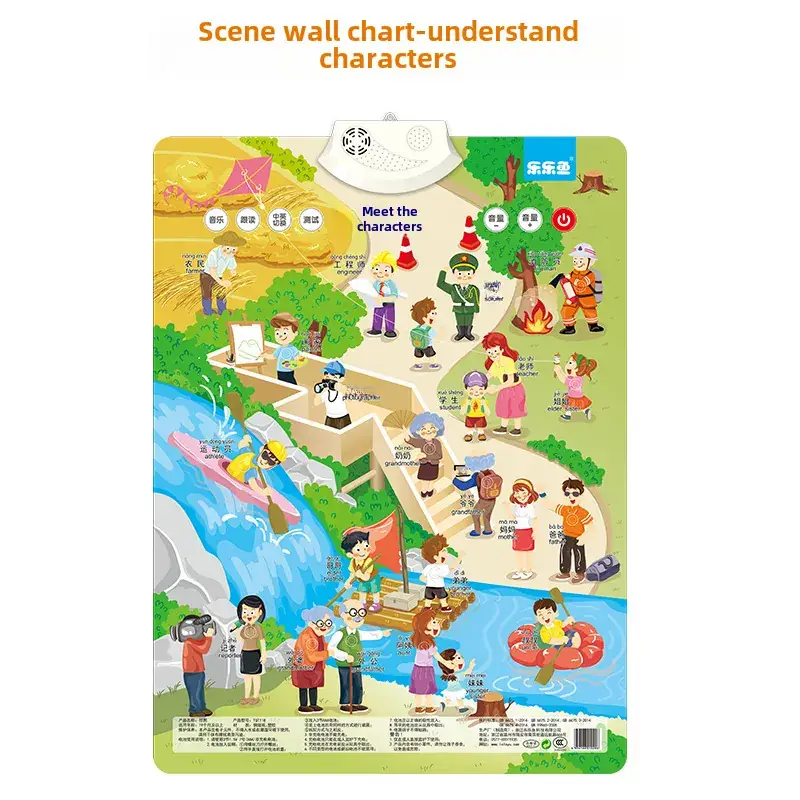 Lele Fish Scene Sound Wall Chart 2-8Yrs Educational Wall Chart