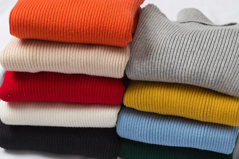 Light Blue High Neck Knitted Pullover for Kids — feature 5