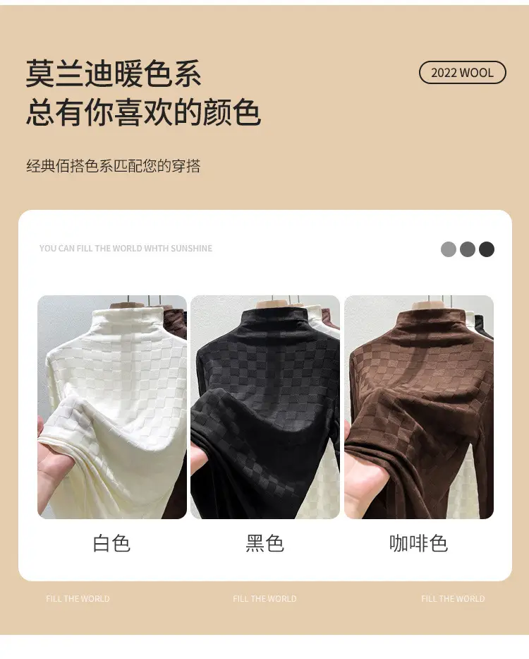 Women Half Turtleneck Warm Shirt White 2025 — feature 6