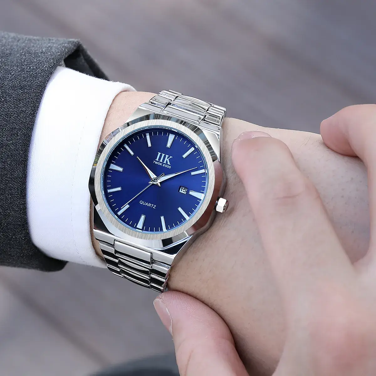 Iik Green Quartz Watch for Men