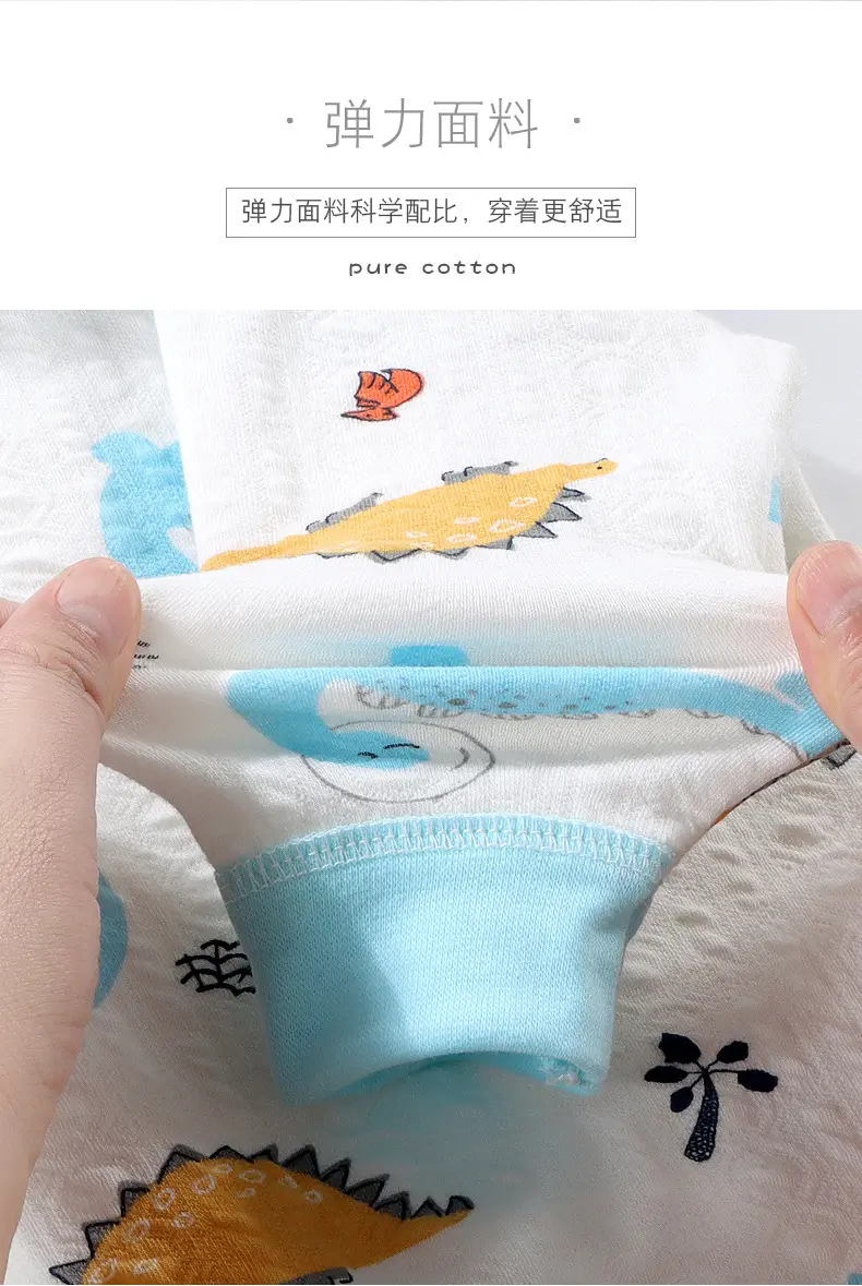 Baby Dinosaur Long Sleeve Romper White Cotton — feature 11