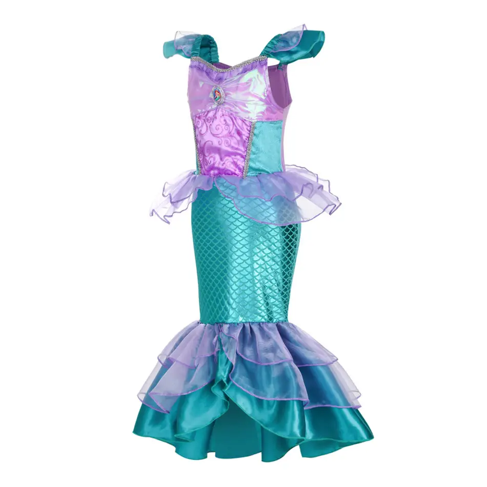 Pink Little Mermaid Dress with Bow - Image 23
